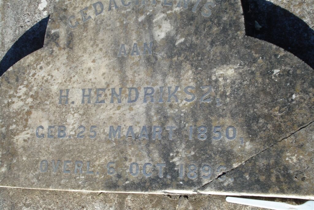 HENDRIKSZ H. 1850-1896