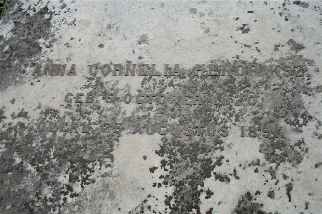 HENDRIKSZ Anna Cornelia 1820-1891