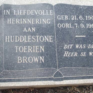 BROWN Huddlestone Toerien 1900-1969