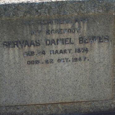 BEUKES Servaas Daniel 1874-1947