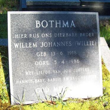BOTHMA Willem Johannes 1918-1986