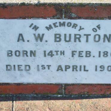 BURTON A.W. 1861-1904