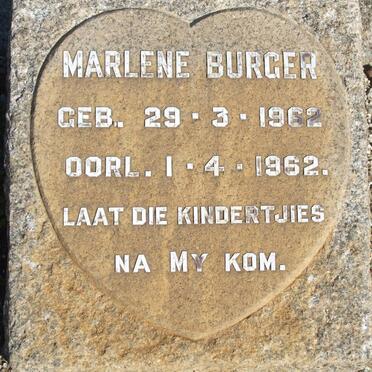 BURGER Marlene 1962-1962