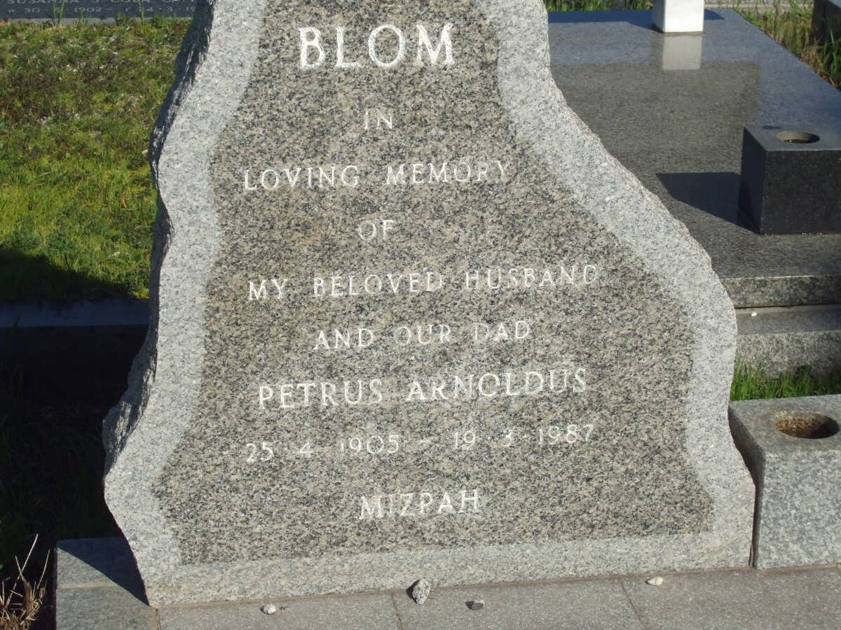 BLOM Petrus Arnoldus 1905-1987