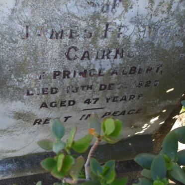 CAIRNS James Francis -1920