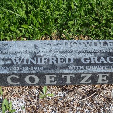 COETZEE Henry Dowdle 1904-1982 &amp; Winifred Grace 1910-1997