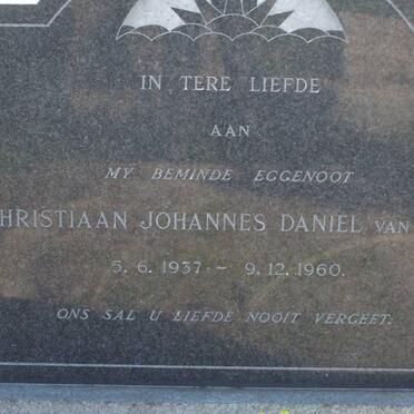 DYK Christiaan Johannes Daniel, van 1937-1960