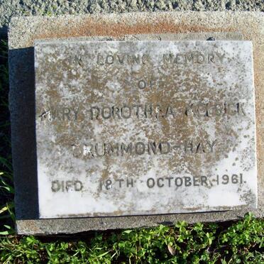 DRUMMOND-HAY Mary Dorothea Kelsick -1961