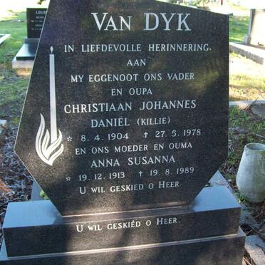 DYK Christiaan Johannes Daniel, van 1904-1978 &amp; Anna Susanna 1913-1989