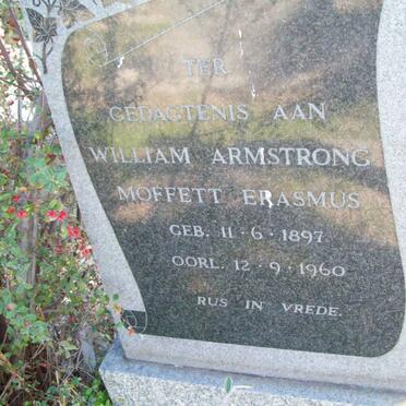 ERASMUS William Armstrong Moffett 1897-1960