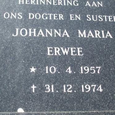 ERWEE Johanna Mria 1957-1974