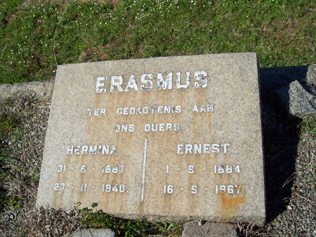 ERASMUS Ernest 1884-1967 &amp; Hermina 1887-1940
