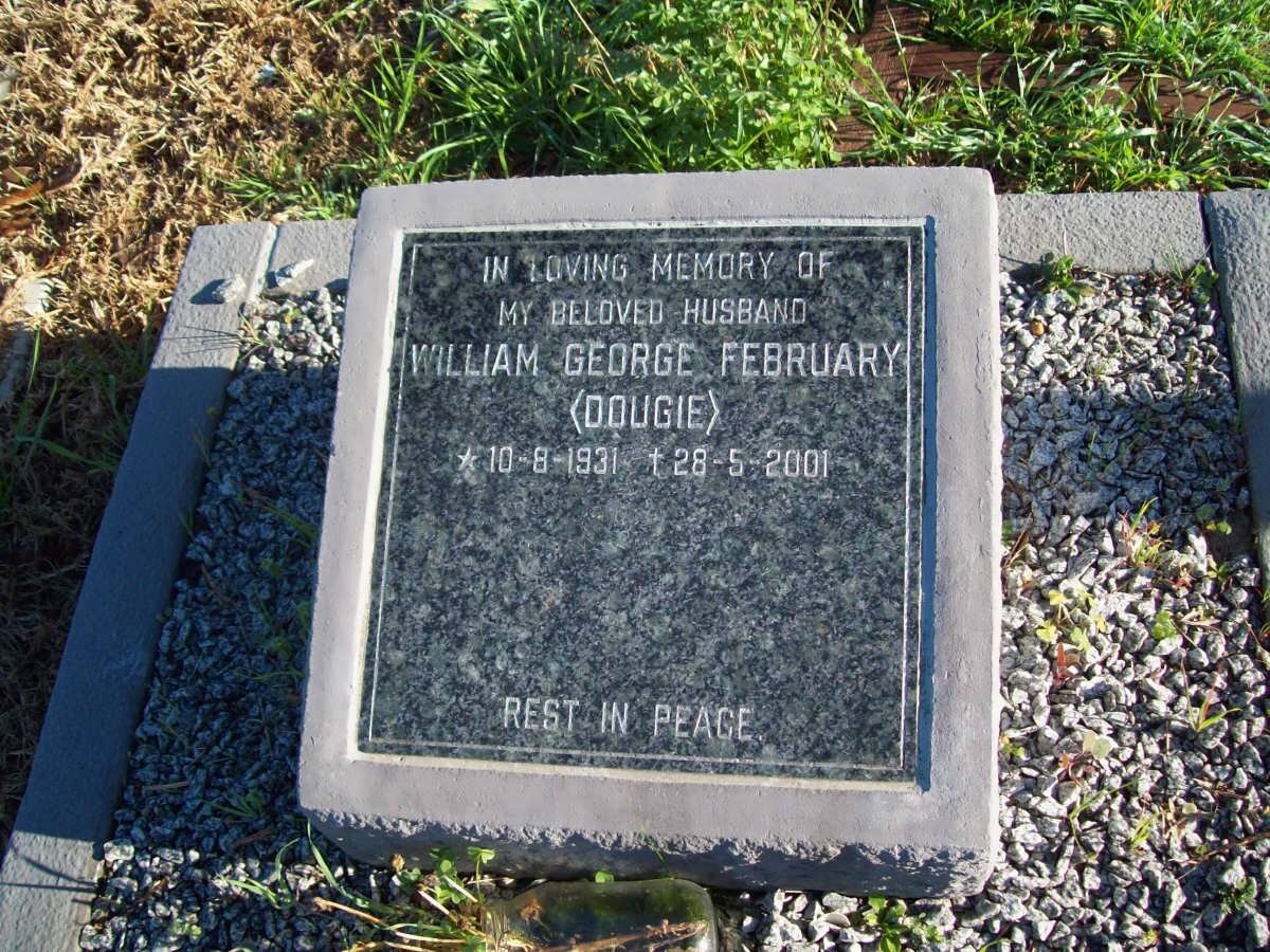 FEBRUARY William George 1931-2001