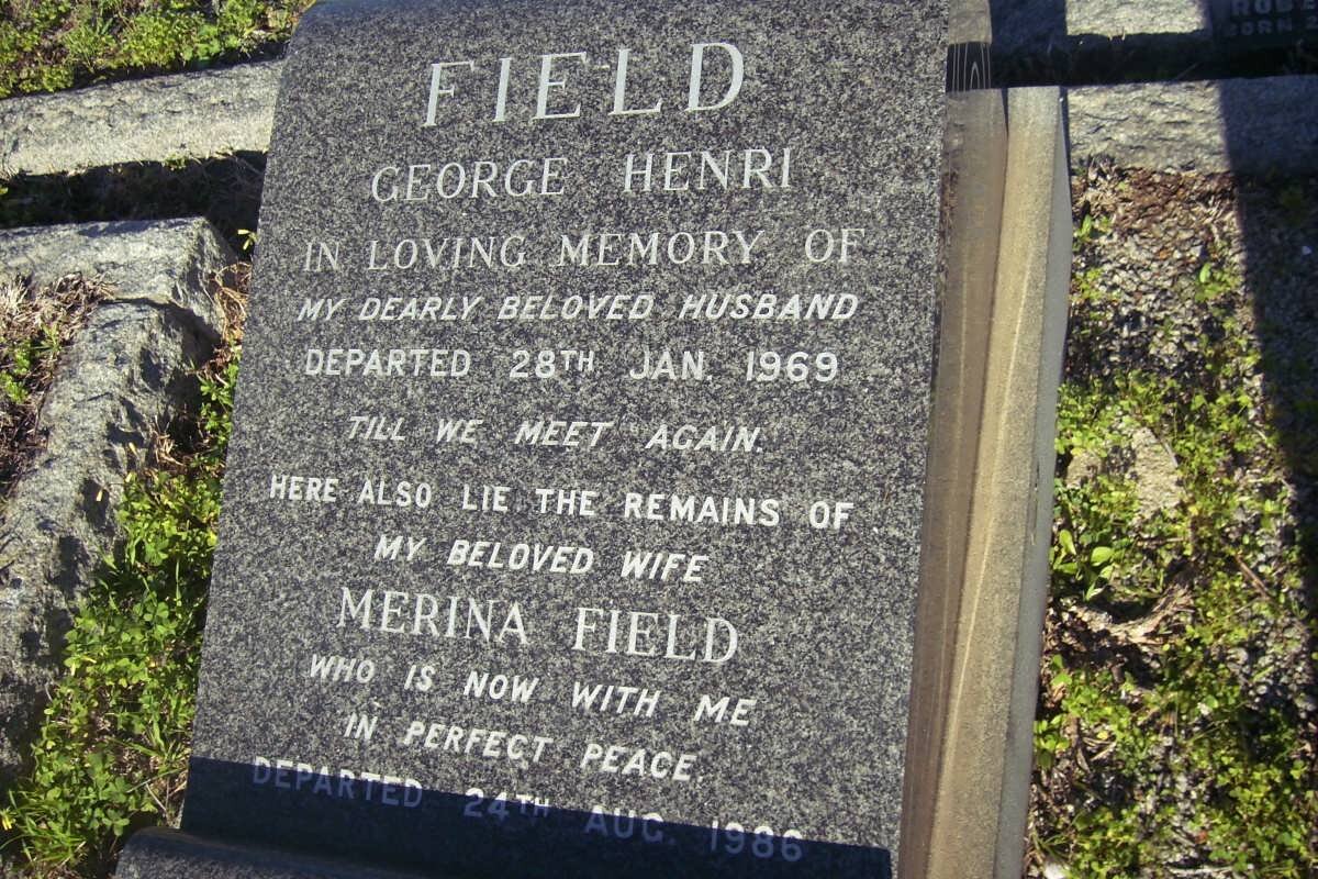 FIELD George Henri -1868 &amp; Merina -1986