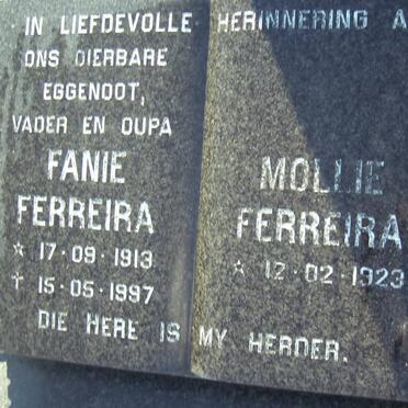 FERREIRA Fanie 1913-1997 &amp; Mollie 1923-