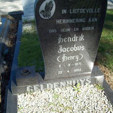 GELDENHUYS Hendrik Jacobus 1971-1993