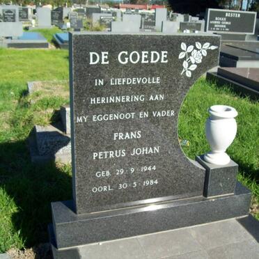 GOEDE Frans Petrus Johan, de 1944-1984