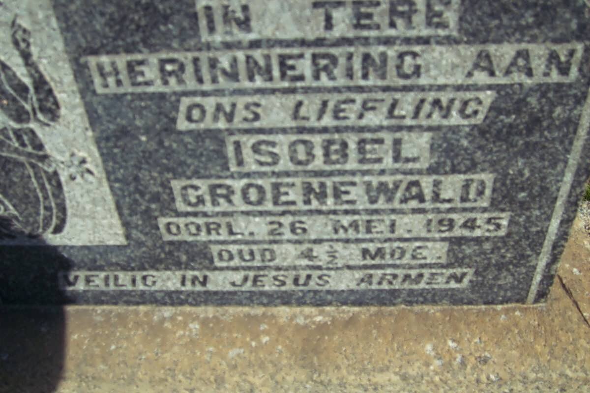 GROENEWALD Isobel -1945
