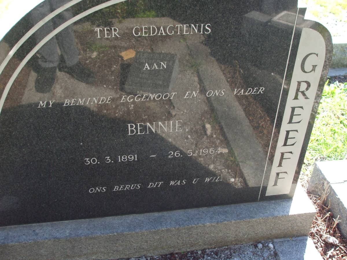 GREEFF Bennie 1891-1964