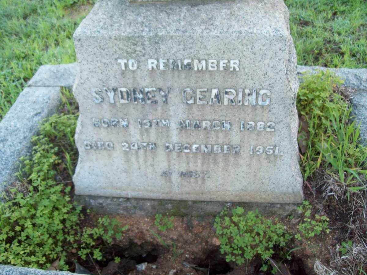 GEARING Sydney 1882-1951