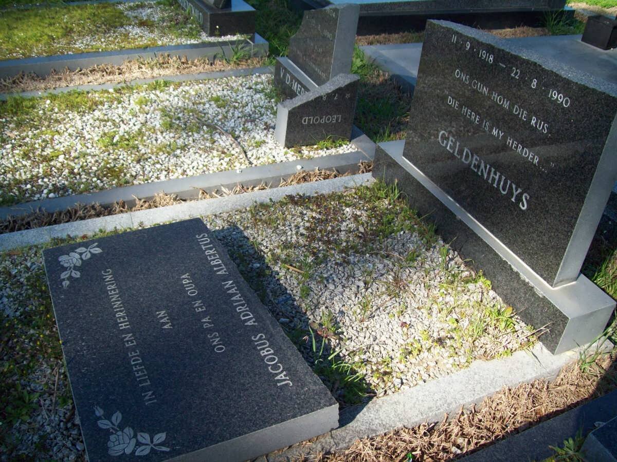 GELDENHUYS Jacobus Adriaan Albertus 1918-1990