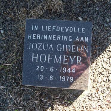 HOFMEYR Jozua Gideon 1944-1979