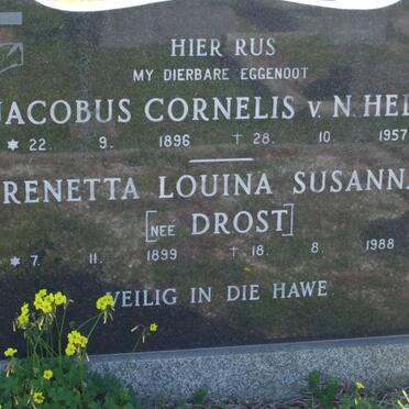 HELM Jacobus Cornelis v.N. 1896-1957 &amp; Renetta Louina Susanna DROST 1899-1988