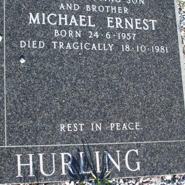 HURLING Michael Ernest 1957-1981