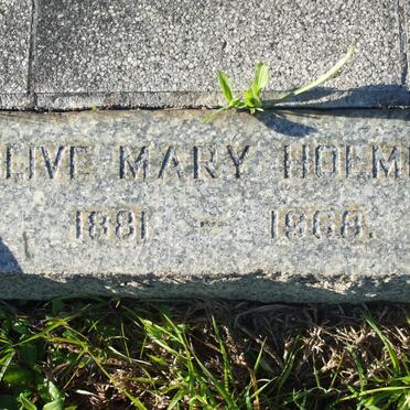 HOLMES Olive Mary 1881-1968