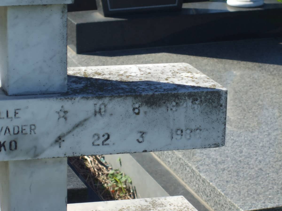 JONGH Dirk Jacobus Johannes, de 1946-1988