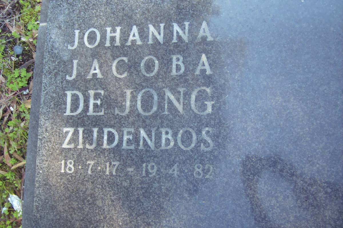 JONG Johanna Jacoba, de 1917-1982