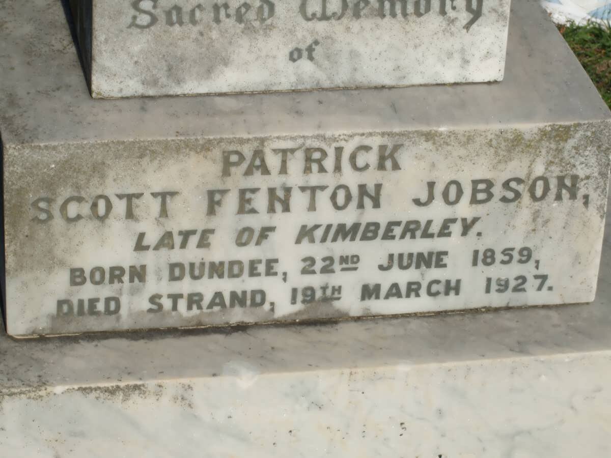 JOBSON Patrick Scott Fenton 1859-1927