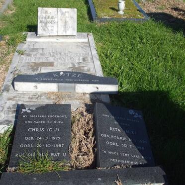 KOTZE C.J. 1925-1987 &amp; M.E. 1930-1988