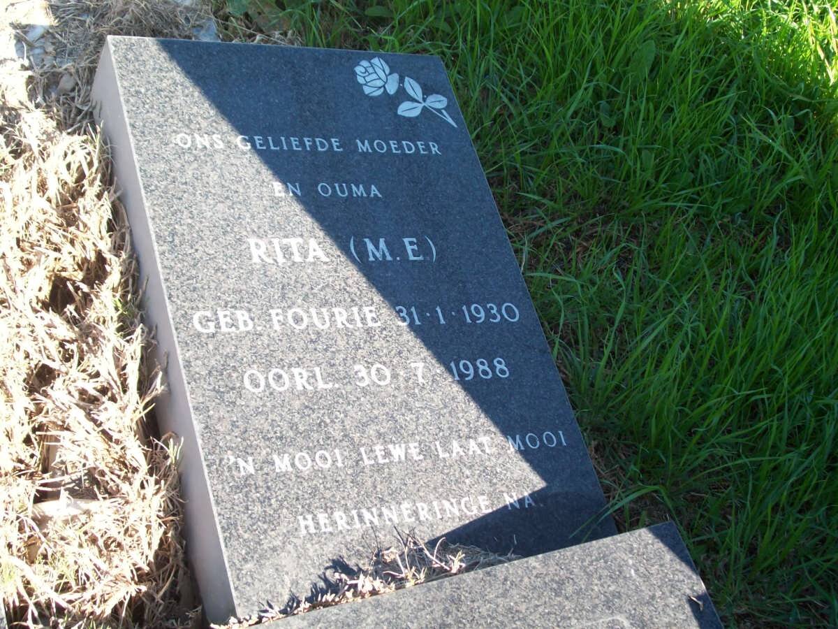 KOTZE M.E. nee FOURIE 1930-1988