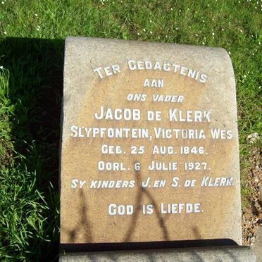 KLERK Jacob, de 1846-1927