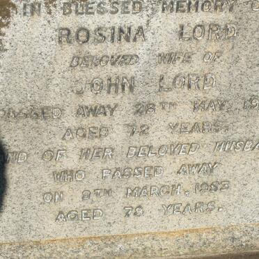 LORD John -1953 &amp; Rosina 1950