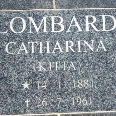 LOMBARD Catharina 1881-1961