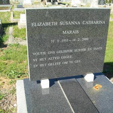 MARAIS Elizabeth Susanna Catharina 1911-2000