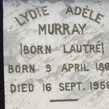 MURRAY Lydie Adele nee LAUTRE 1868-1956