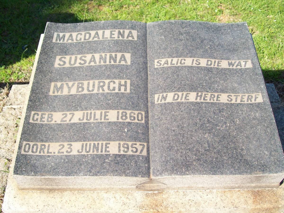 MYBURGH Magdalena Susanna 1860-1957