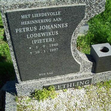 NEETHLING Petrus Johannes Lodewikus 1940-1997