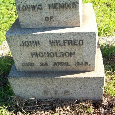 NICHOLSON John Wilfred -1948