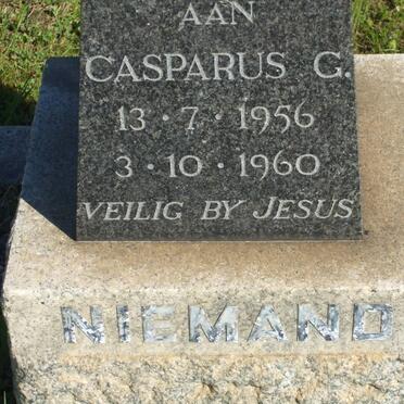 NIEMAND Casparus G. 1956-1960