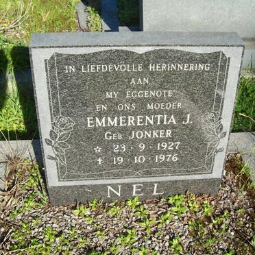 NEL Emmerentia J. nee JONKER 1927-1976