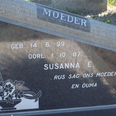 NIEMAND Susanna E. 1899-1987