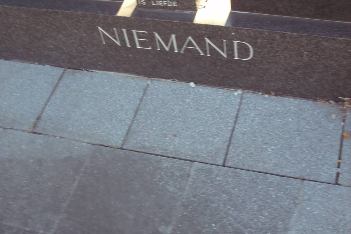 NIEMAND Aletta Wilhelmina 1901-1992