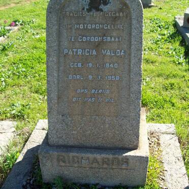 RICHARDS Patricia Valda 1940-1958