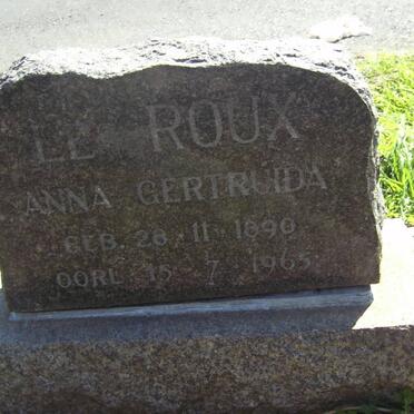 ROUX Anna Gertruida, le 1890-1965