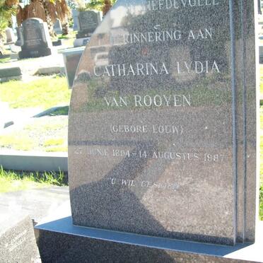 ROOYEN Catharina Lydia, van nee LOUW 1894-1987