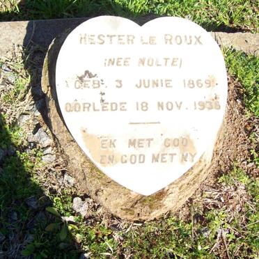 ROUX Hester, le nee NOLTE 1869-1936
